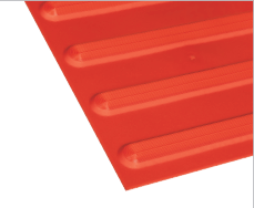 Poly - Hazard Directional Red