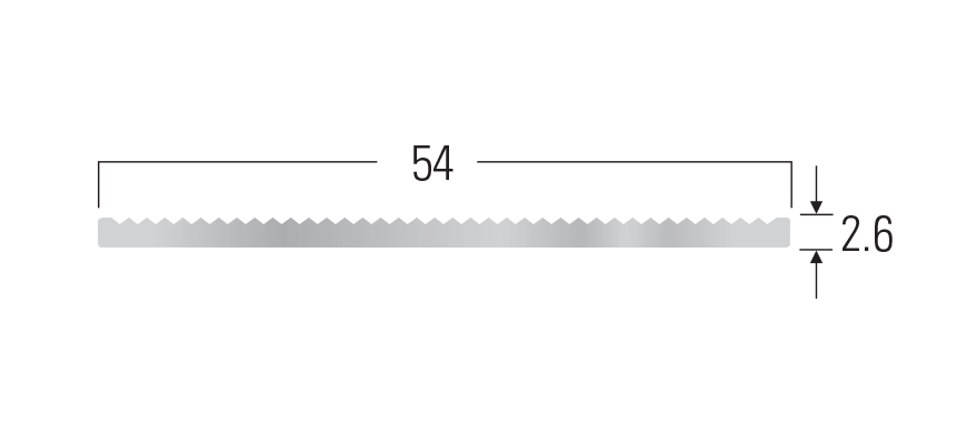SMN 515 - FULL BAR ALUM end profile